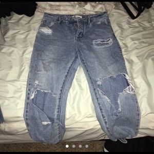 pacsun mom jeans ripped